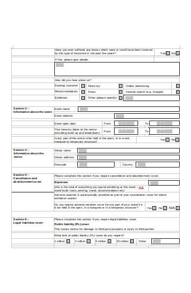 property insurance quote form