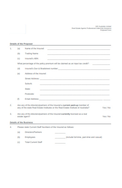 real estate agent contract form
