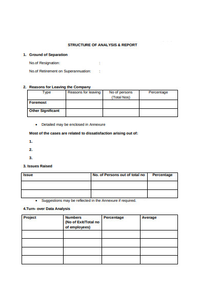 record of exit interview form