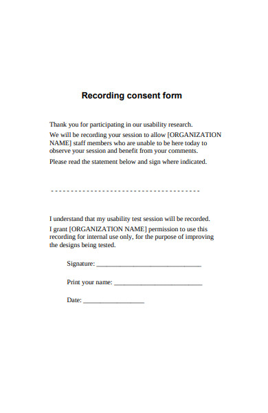 FREE 52+ Consent Forms in PDF | MS Word | Excel