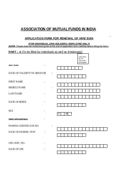 renewal application form 