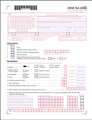 FREE 6+ Income Tax Forms in PDF | Excel