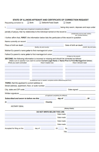 sample affidavit form in pdf