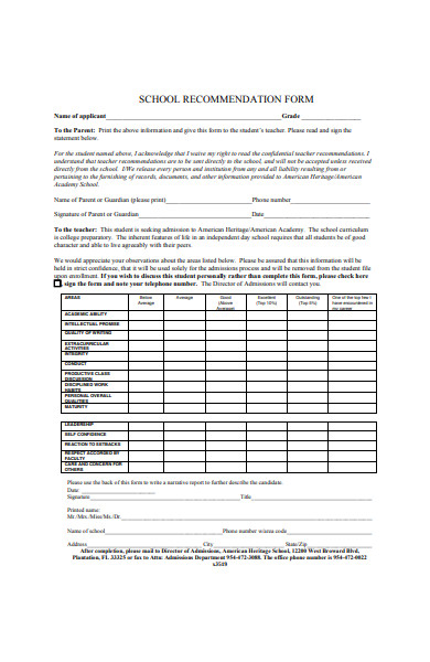 FREE 50+ Recommendation Forms in PDF | MS Word