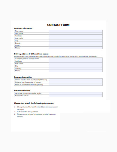 simple contact form