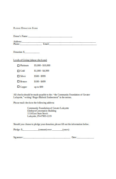 simple donation form