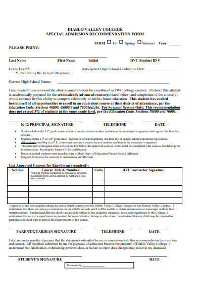 FREE 50+ Recommendation Forms in PDF | MS Word