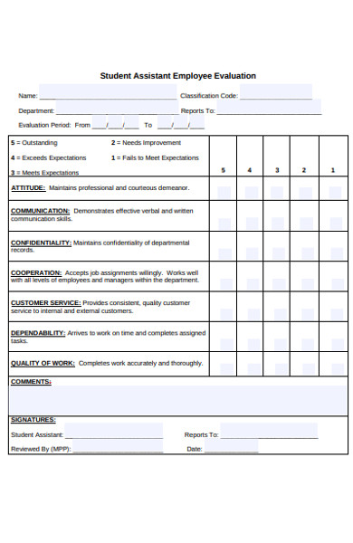 Free 26 Sample Assessment Forms In Ms Word Pdf Excel