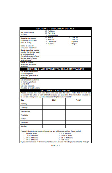 target store job recruitment application form1