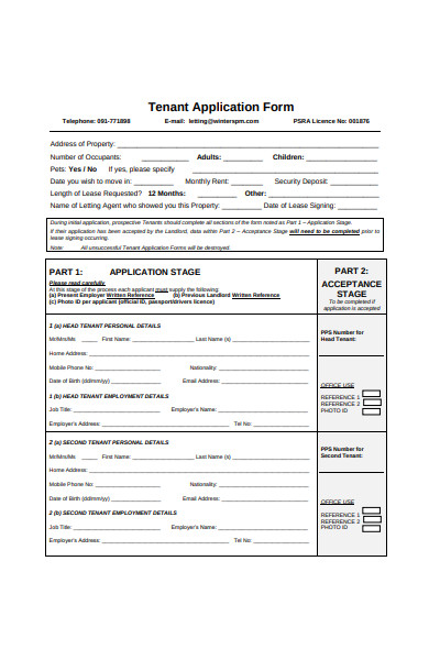 FREE 32+ Rental Application Forms in PDF | MS Word | XLS
