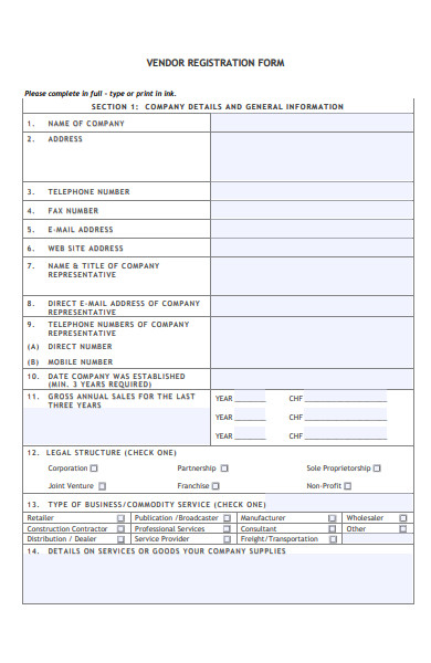 vendor registration form1