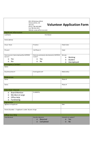 volunteer application form3