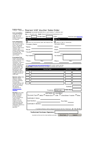 voucher sales order form template