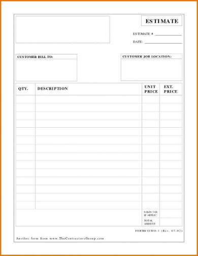 FREE 7+ Internet Marketing Estimate Forms in PDF | MS Word