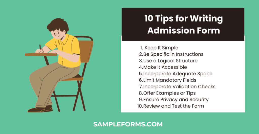 10 tips for writing admission form 1024x530