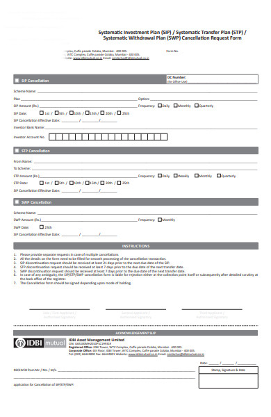 FREE 51+ Cancellation Forms in PDF | MS Word