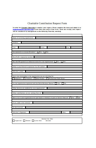 FREE 30+ Nonprofit Forms in PDF | MS Word