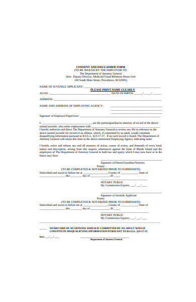 FREE 50+ Disclaimer Forms in PDF | MS Word