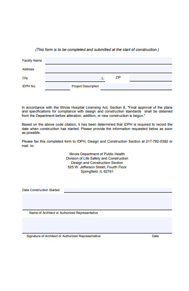 construction award form