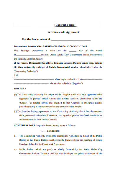 contract agreement form