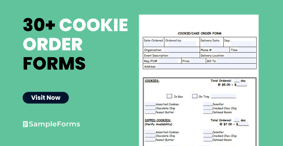 cookie order form