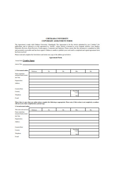 FREE 51+ Assignment Forms in PDF | MS Word | XLS