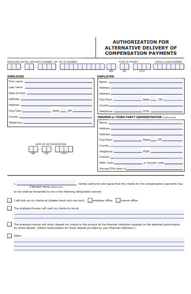 delivery payment form