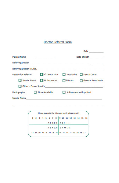 doctor referral form