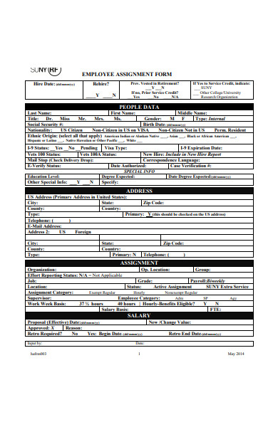 assignment full form