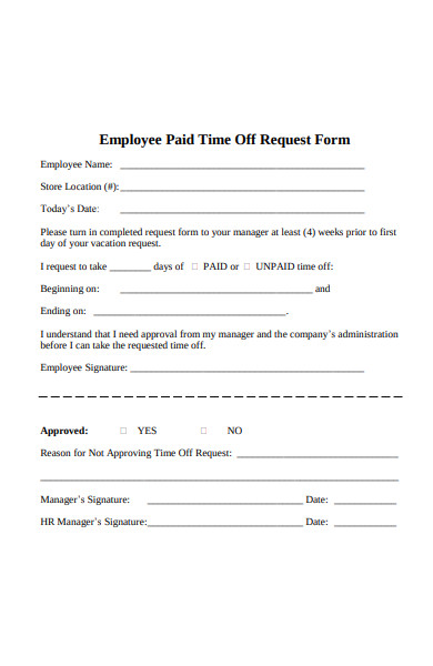 Free 50 Time Off Request Forms In Pdf Ms Word Doc Free Nude Porn Photos