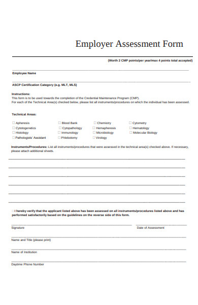 Free 52+ Best Assessment Forms In Pdf 