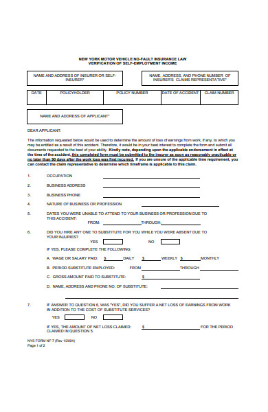 employment income verification form