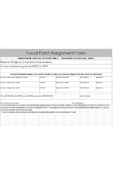 general assignment form