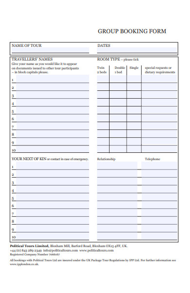 go travel booking form listening answer