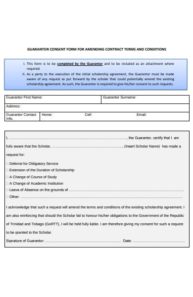 guarantor consent form