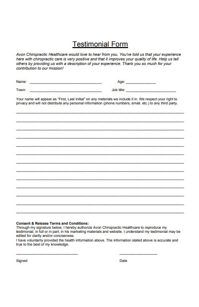 Client Testimonial Template Free Printable Templates