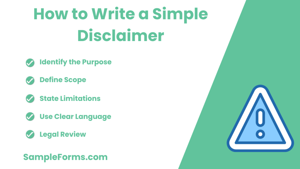 how to write a simple disclaimer 1024x576