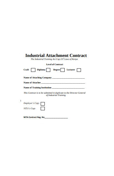 industrial contract form