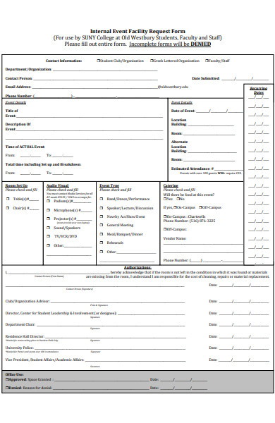 FREE 50+ Facility Forms in PDF | MS Word