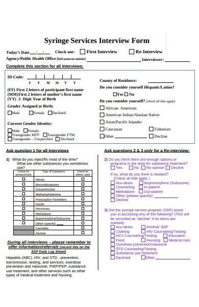 FREE 52+ Interview Forms in PDF | MS Word | XLS
