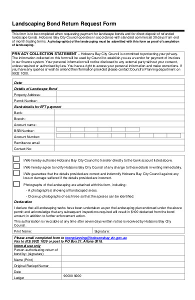 FREE 19+ Landscaping Forms in PDF | MS Word