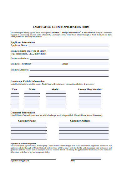 FREE 19+ Landscaping Forms in PDF | MS Word