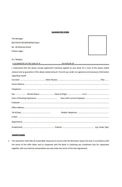 Sample Of Employee Guarantor S Form In Nigeria Nigeria Embassy Berlin Germany I Willingly Guarantee This Facility Out Of My Free Will And Understand The Implications Of Being A Guarantor Rantsandravesofa20somethinggirl