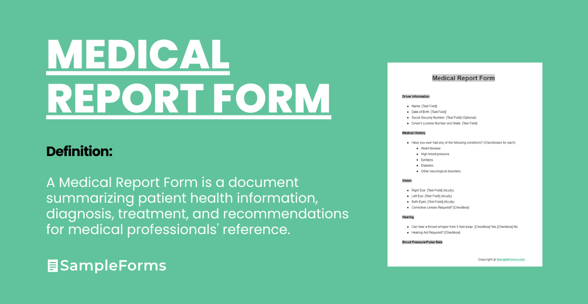 medical report form
