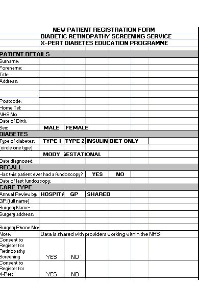 new patient form