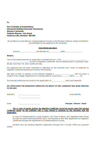 Govt Migration Form.pdf FREE 35+ Migration Form Samples, PDF, MS Word, Google Docs, Excel