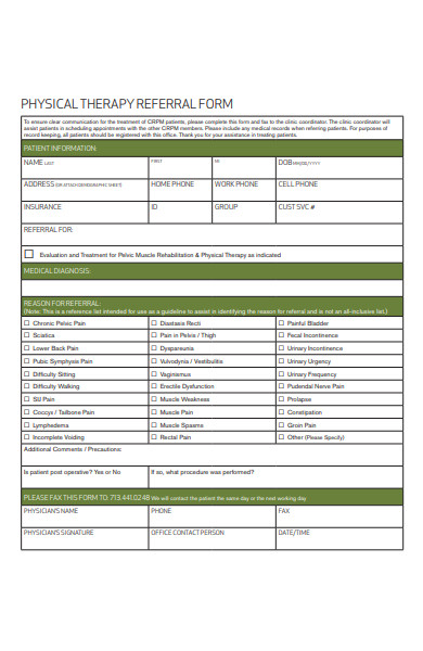 Free 31 Therapy Forms In Pdf Ms Word Xls 6853