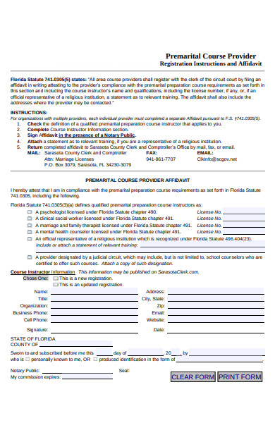 FREE 33 Premarital Forms In PDF MS Word doc 