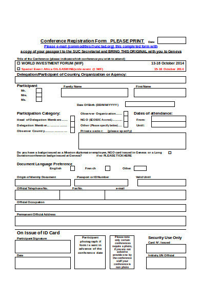 printable conference registration form