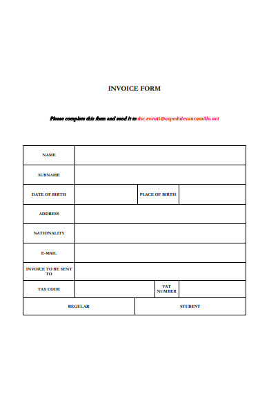 professional invoice form in pdf